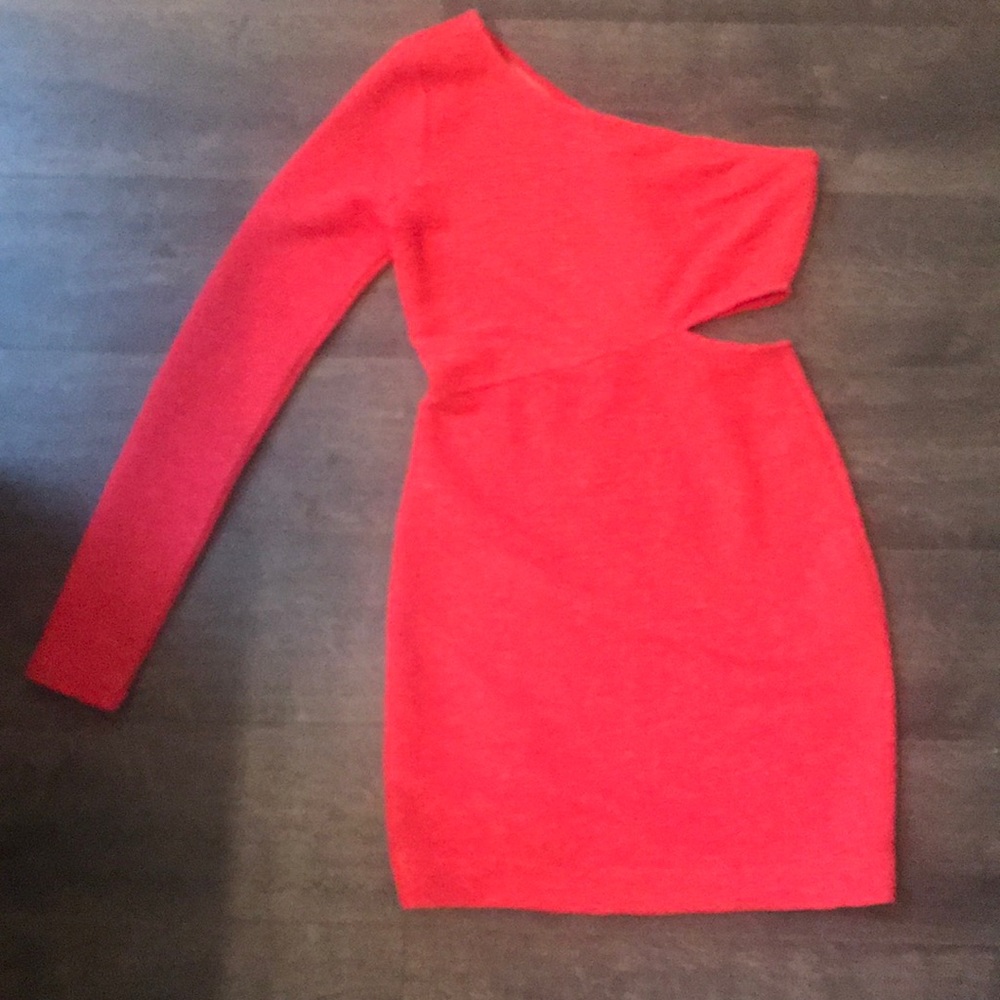 NWT BCBGeneration BODYCON DRESS ONE SLEEVE SIZE XS